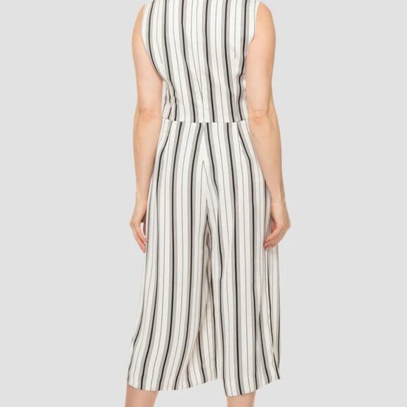 Joseph Ribkoff Striped Jumpsuit Wide Leg NWT New Size 12 - Picture 4 of 10